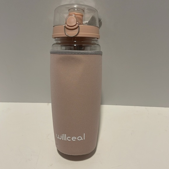 NWOT - Willceal Fruit Infuser Water Bottle Pink Cover 32 Oz. BPA Free Durable - Picture 7 of 7